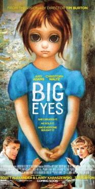 Cartel película Tim Burton, big eyes